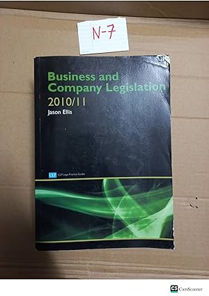 Business And Company Legislation 2010/11 By Jason Ellis