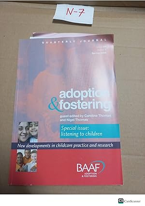 Adoption And Fostering 2005 Vol 29 No 1 By Caroline Thomas