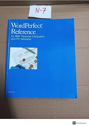 WordPerfect Reference For IBM Personal Computers And PC Networks