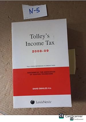 Tolley's Income Tax 2008-09 By David Smailes