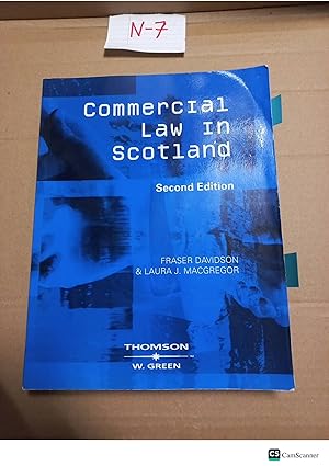 Commercial Law In Scotland 2nd Ed By Davidson And MacGregor