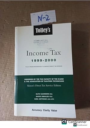 Tolley's Income Tax 1999-2000 By Saunders And Smailes