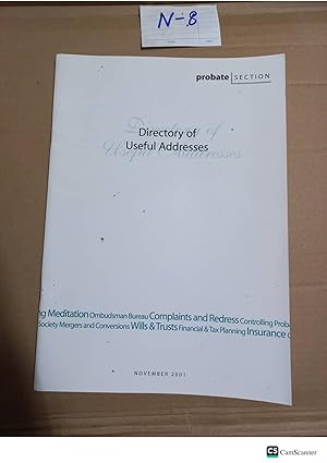 Directory Of Useful Addresses 2001