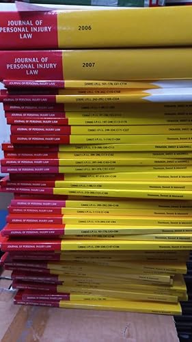 Journal Of Personal Injury Law 2000-2009 Multiple Parts