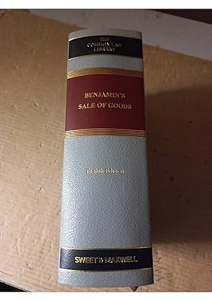 Benjamin's Sale Of Goods 8th Ed The Common Law Library