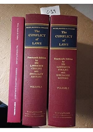 The Conflict Of Laws 14th Ed By Lawrence Collins And Morris Vol 1, 2 with Supplements