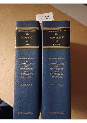 The Conflict Of Laws 15th Ed By Lord Collins And Morris Vol 1, 2