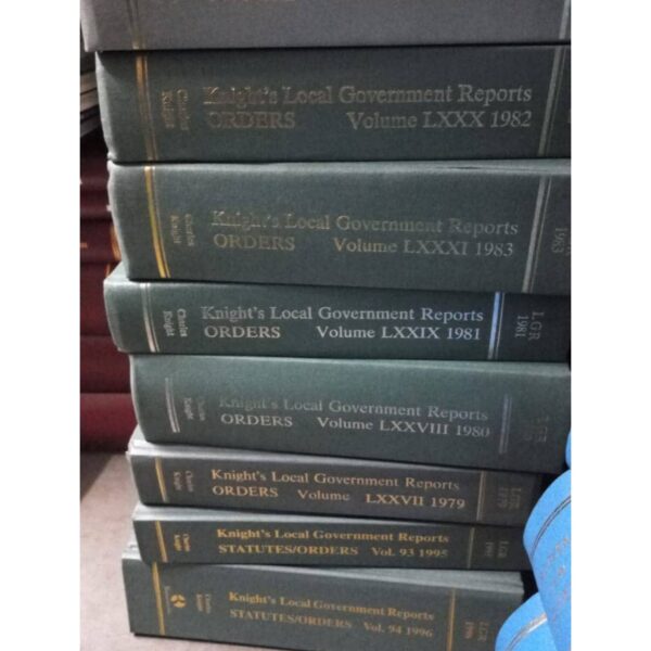 Knight's Local Government Reports 1979-1996