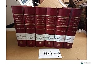 Canadian Charter of Rights Annotated complete set of 6 volumes by Laskin and Greenspan