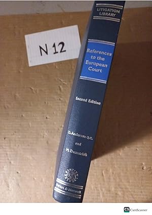 References To The European Court 2nd Ed By D Anderson