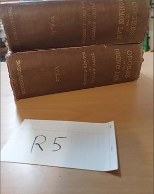 Odgers on the Common Law 3rd Ed Volume 1 and 2 by Roland Burrows