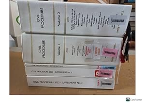 Civil Procedure 2022 Vol 1,2 With Supplements Full Set By Coulson And Scott White Books 2022