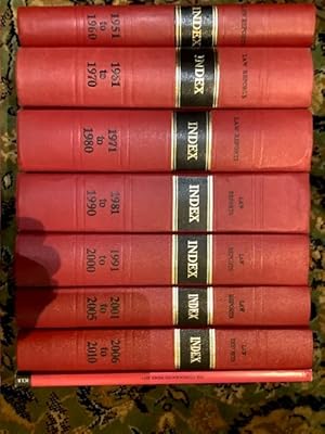 Law Reports Index 1951-2010 Complete Set