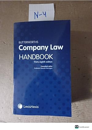 Butterworths Company Law Handbook 2024, 38th Ed By Prof Brenda Hannigan