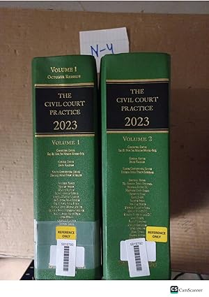The Civil Court Practice 2023 Vol 1 And 2 By Richardson Green Books Complete set