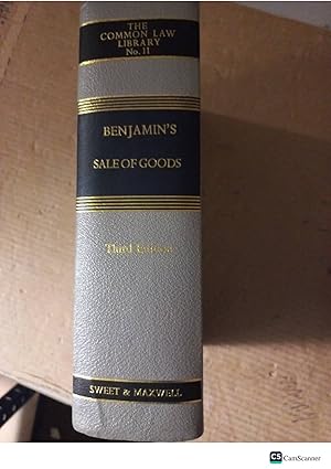 Benjamin's Sale Of Goods 3rd Ed