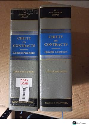 Chitty On Contracts 34th Ed Vol 1 And 2 Specific Contracts And General Principles