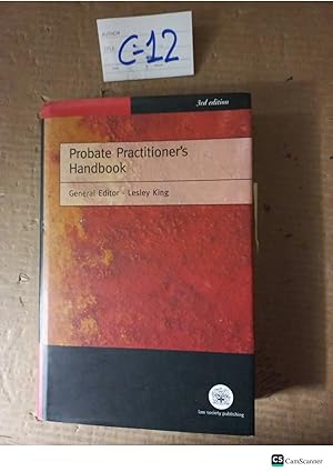 Probate Practitioner's Handbook 3rd Ed By Lesley King
