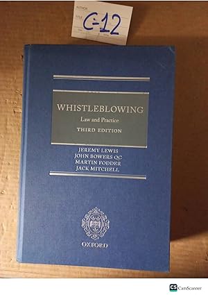 Whistleblowing Law And Practice 3rd Ed By Lewis And Bowers