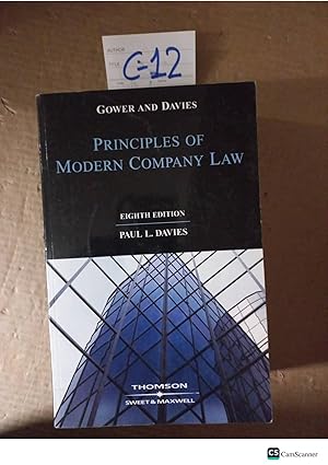 Principles Of Modern Company Law 8th Ed By Gower And Davies