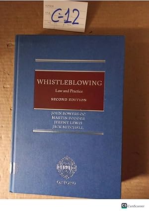 Whistleblowing Law And Practice 2nd Ed By Bowers And Lewis