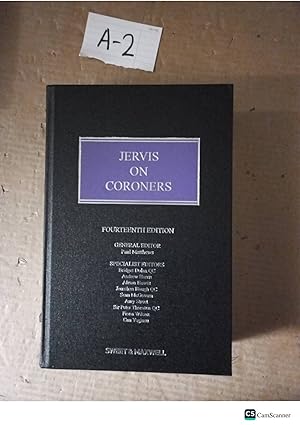 Jervis On Coroners 14th Ed By Paul Matthews