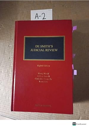 De Smith's Judicial Review 8th Ed By Woolf And Jowell