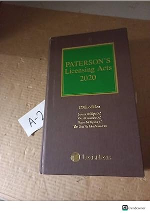 Paterson's Licensing Acts 2020 128th Ed By Phillips And Mehigan