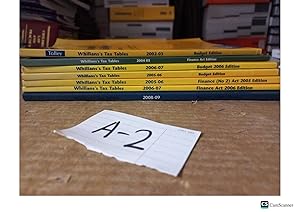 Whillan's Tax Tables 2002-2009 Parts