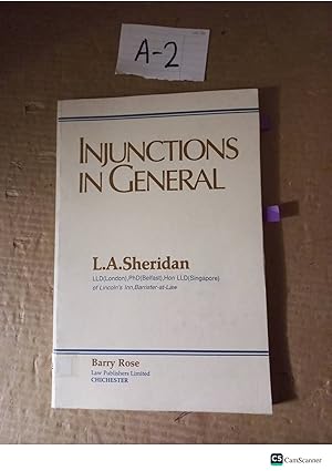 Injunctions In General By L A Sheridan