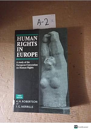 Human Rights In Europe 3rd Ed By Robertson And Merrills