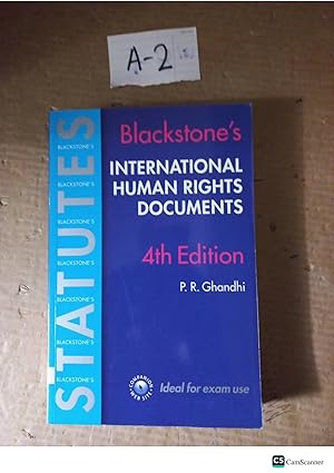 Blackstone's International Human Rights Documents 4th Ed By P R Ghandhi