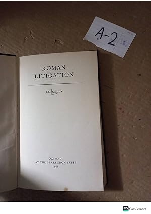Roman Litigation By J M Kelly