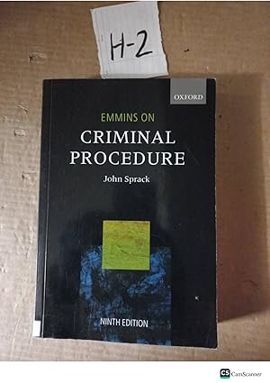 Emmins On Criminal Procedure 9th Ed By John Sprack