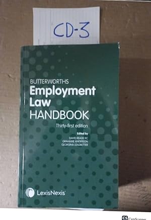 Butterworths Employment Law Handbook 31st Ed By Reade And Anderson