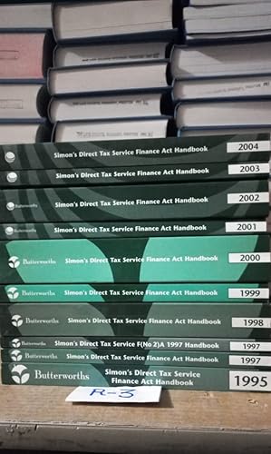 Simon's Direct Tax Service Finance Act Handbook 1995-2004 Complete Set
