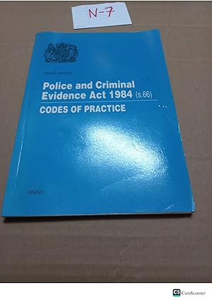 Police And Criminal Evidence Act 1984 Codes Of Practice