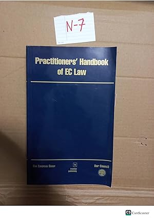 Practitioners' Handbook Of EC Law By The Bar Council