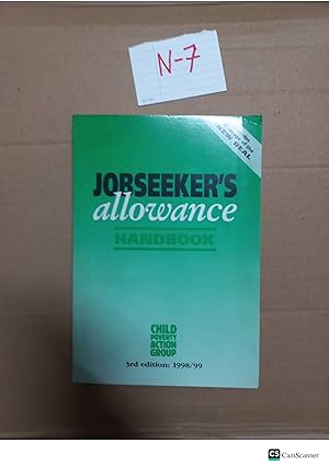 Jobseeker's Allowance Handbook 1998/99 3rd Ed
