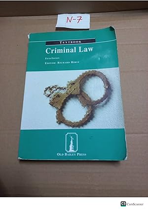Criminal Law 5th Ed By Richard Hirst