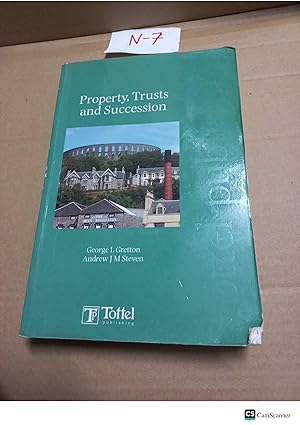 Property, Trusts And Succession By I Gretton And M Steven