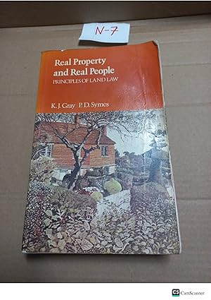 Real Property And Real People Principles Of Land Law By Gray And Symes