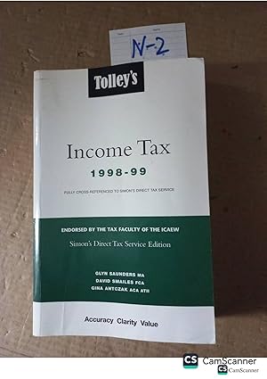 Tolley's Income Tax 1998-99 By Saunders And Smailes