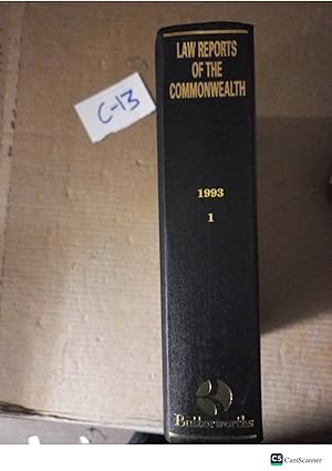 Law Reports Of The Commonwealth 1993 Vol 1