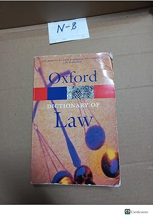 Oxford Dictionary Of Law