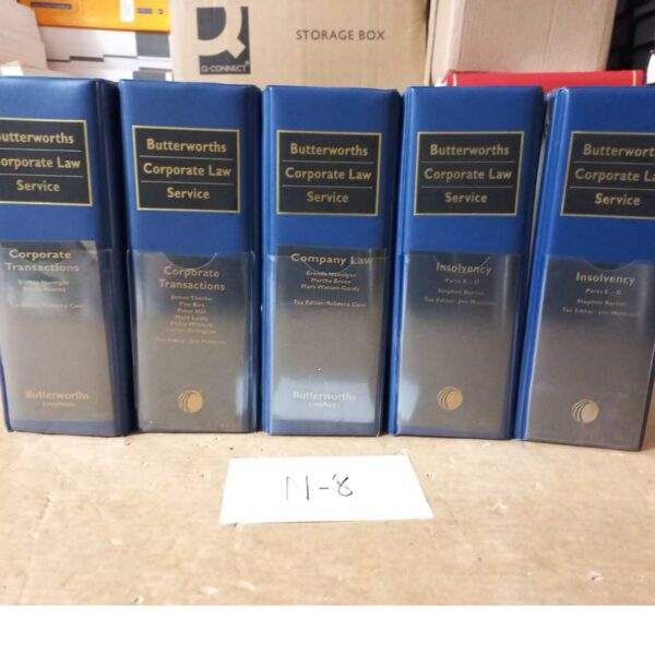 Butterworths Corporate Law Service Looseleaf 5 Vols By Duthie And Cave