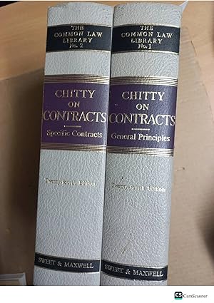 Chitty On Contracts 24th Ed 2 Vols Sweet And Maxwell The Common Law Library