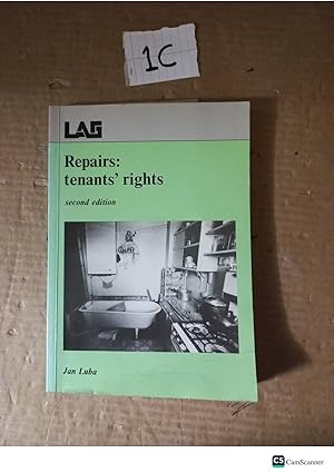 Repairs: Tenants' Rights 2nd Ed By Jan Luba