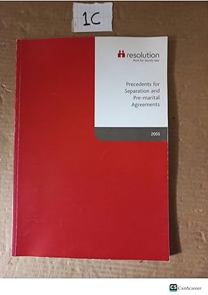 Precedents For Separation And Pre-Marital Agreements 2005
