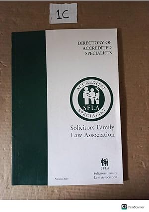 Directory Of Accredited Specialists By Solicitors Family Law Association
